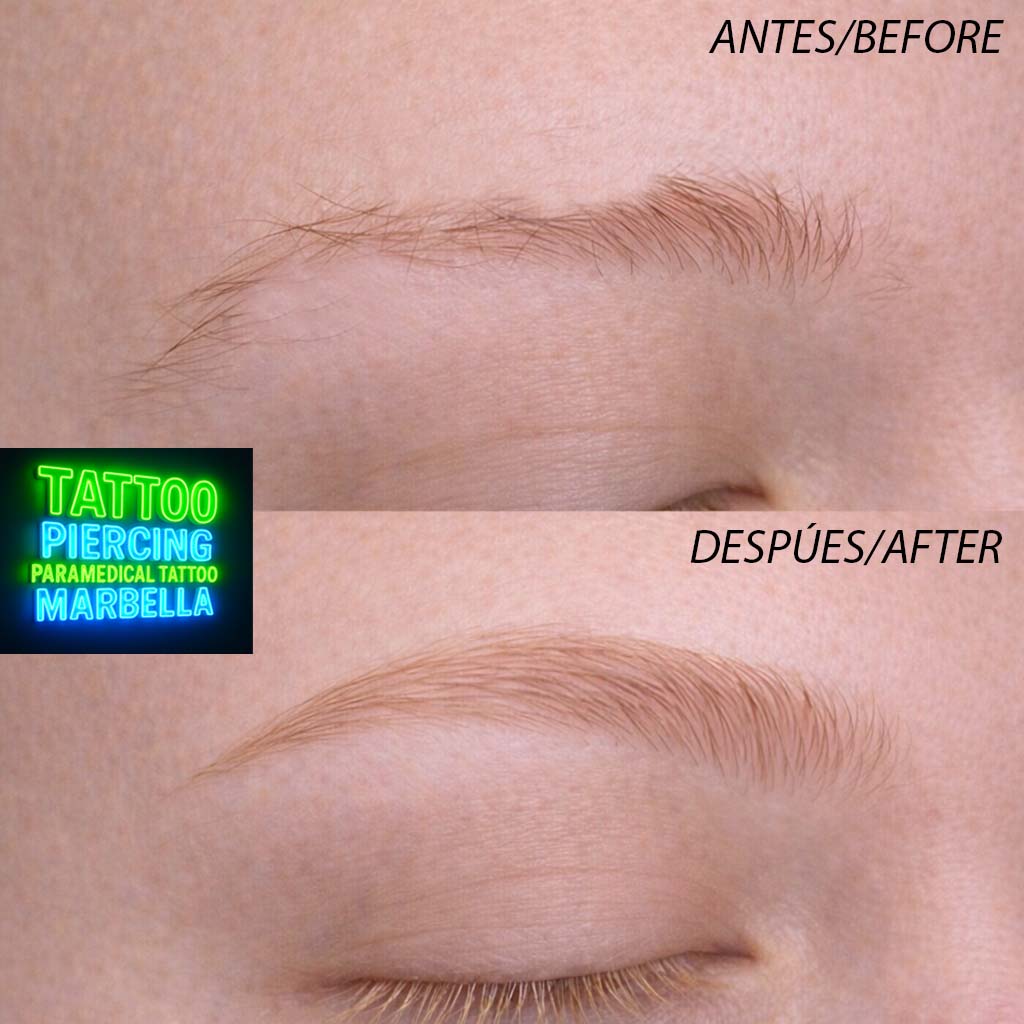cejas 4 antes y despues lado derecho
